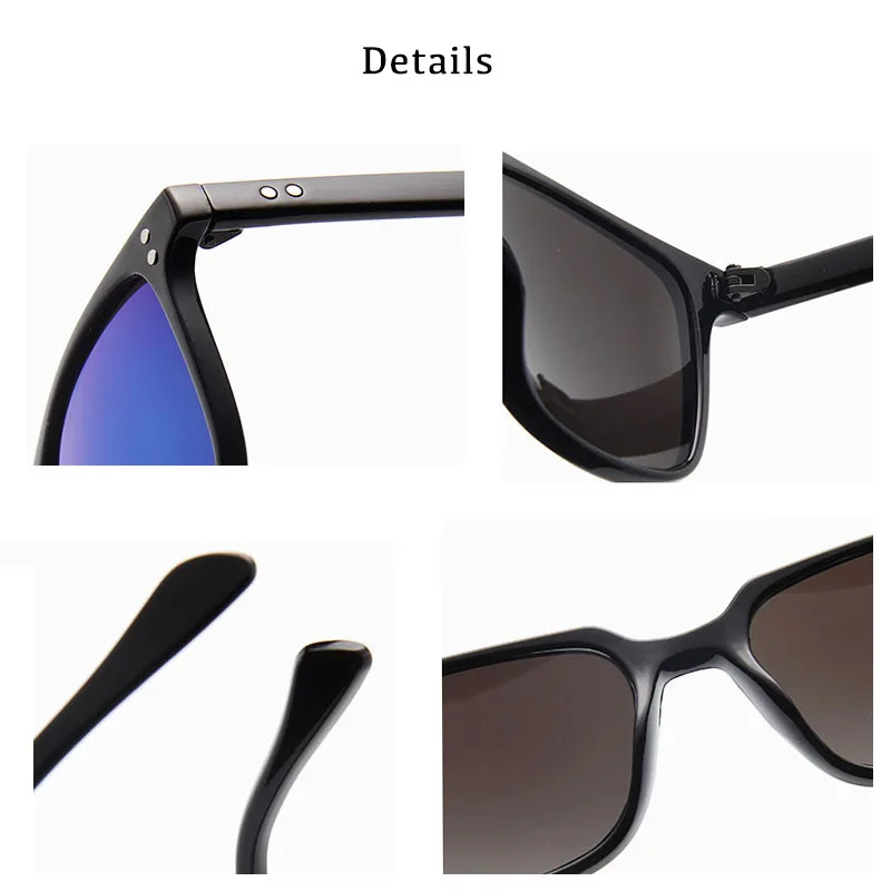 2019 классические антибликовые мужские солнцезащитные очки винтажные зеркальные