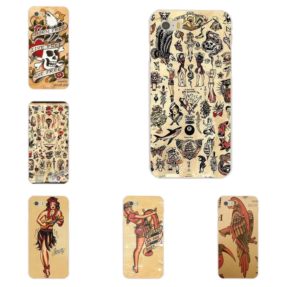 ТПУ телефон для Huawei P7 Honor 4C 5A 5C 5X6 6C 6A 6X7 7X8 9 V8 V10 Y3II Y5II Y6II G8 Play Lite Новый Сейлор Джерри