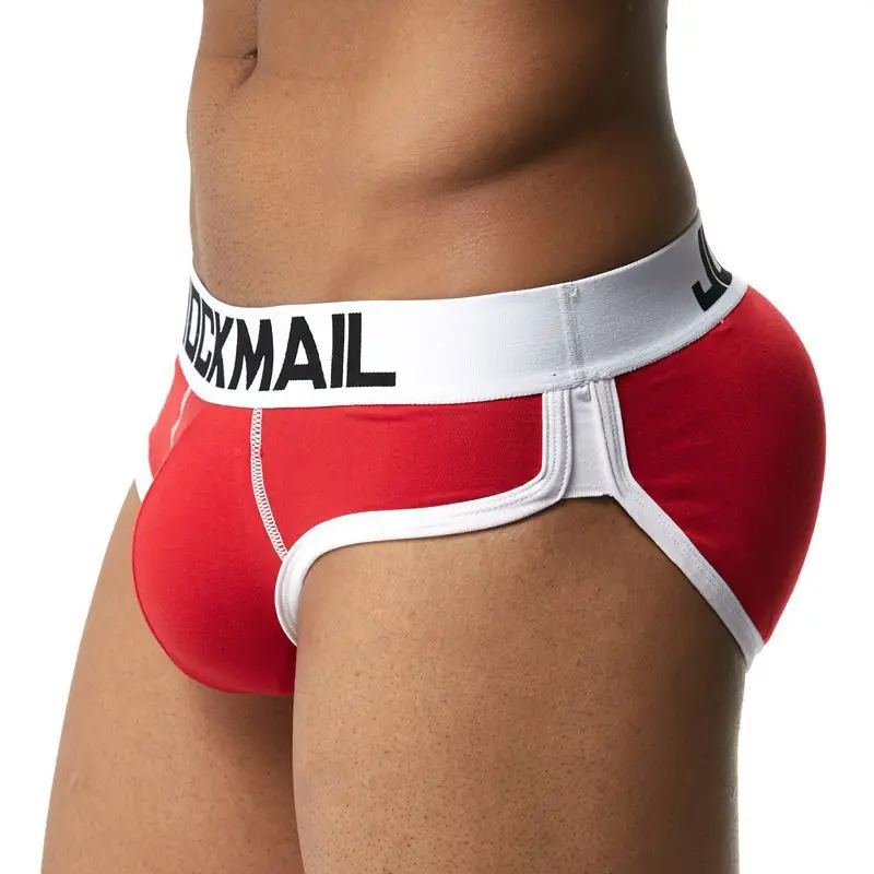 Jockmail пуш-ап мужское нижнее белье хлопок мужские трусы сексуальные с мешочком для