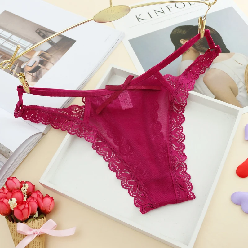 3 шт./лот женское кружевное сексуальное бесшовное Сетчатое стринги модное нижнее