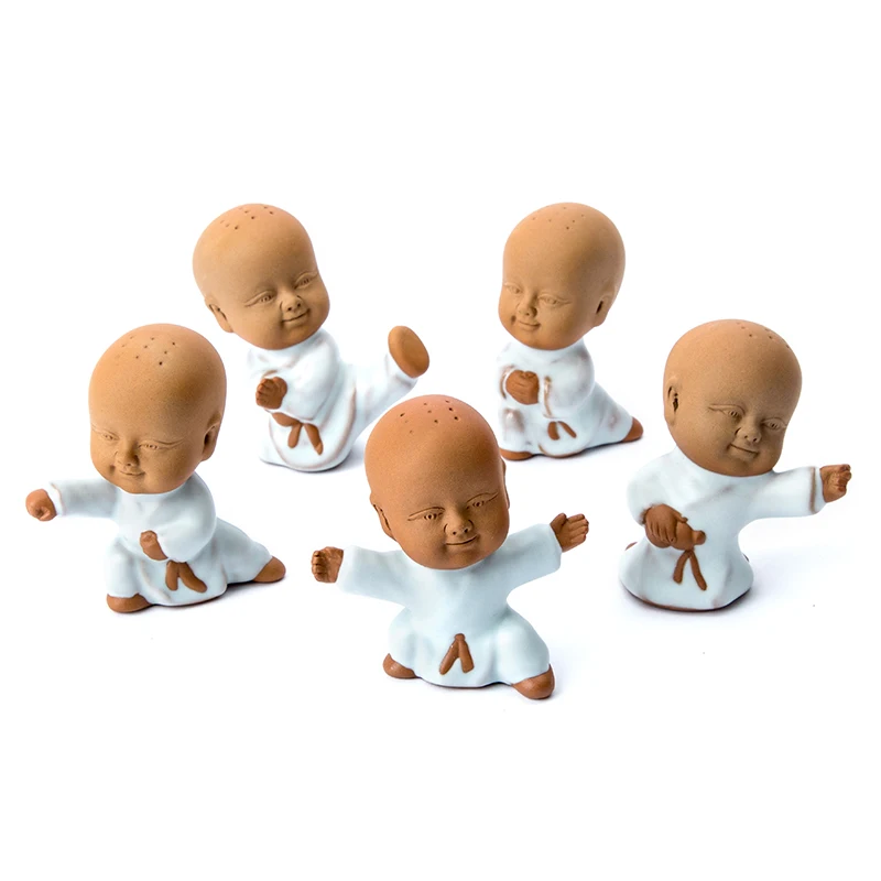 Китайские керамические ремесла статуя Будды Окрашенные Керамика чай домашнее