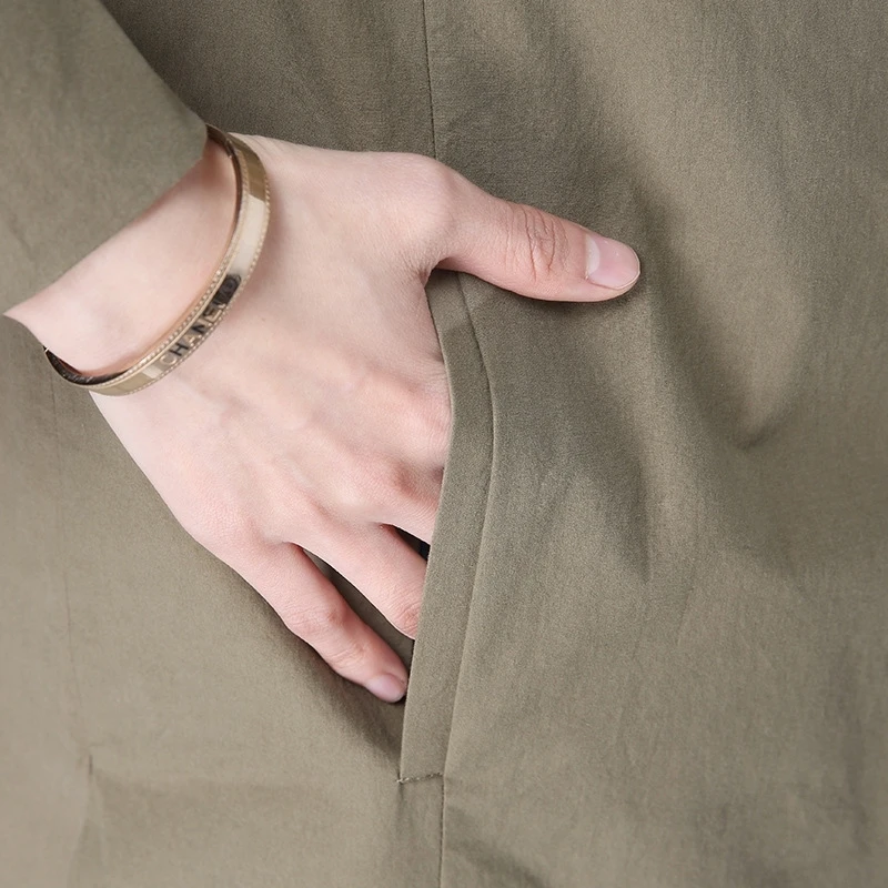 2020 Модная брендовая новинка 100% хлопок длинная верхняя одежда куртки Корейская