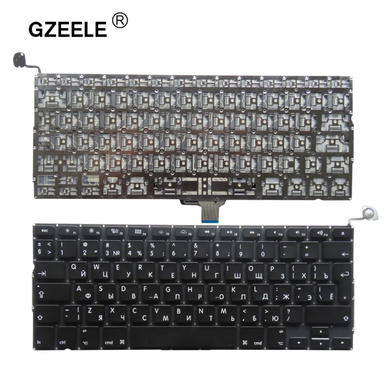 Клавиатура GZEELE для Apple Macbook Pro A1278 MC700 MC724 MD313 MD314 RU Русская клавиатура ноутбука 2009-2012