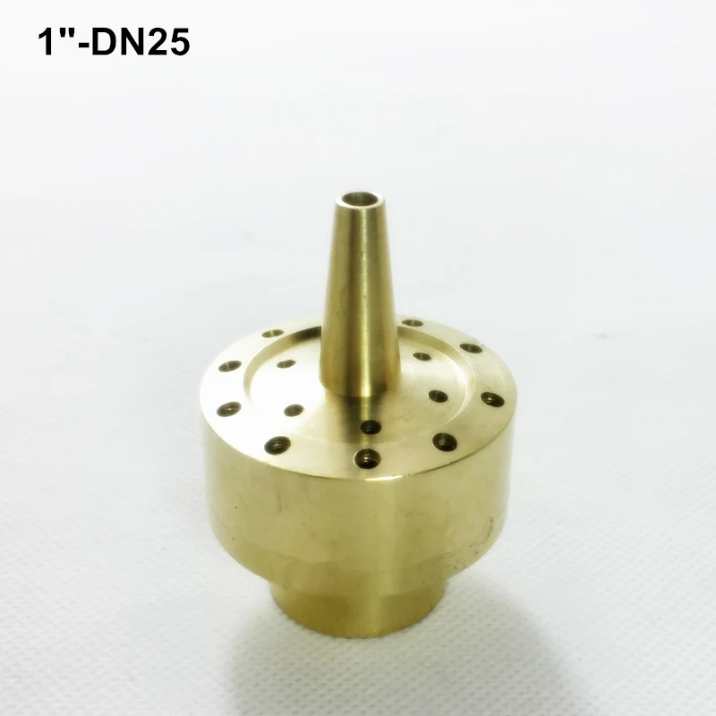 1/" DN15 3/4" DN20 Высококачественная латунная колонна фейерверк головка фонтана сопла