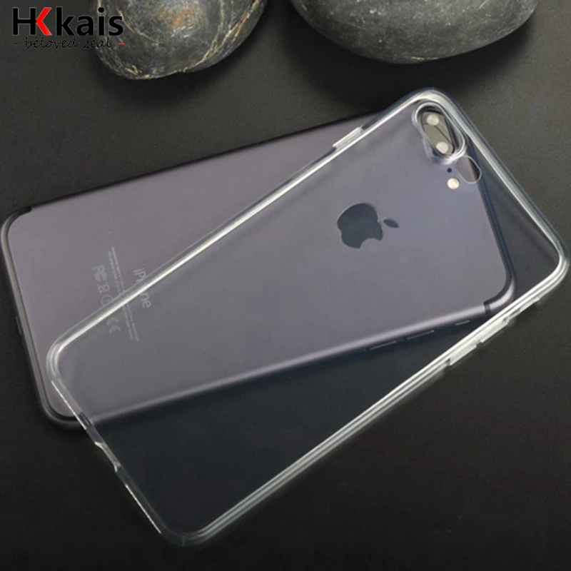 (дары) Для Apple iPhone 6 7 Дело Тонкий Crystal Clear ТПУ Силиконовый Защитный coque для 4 5S 5 SE s