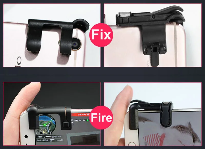 1 пара R1L1 мобильный телефон игровой курок для Pubg управление Лер Aim ключи L1R1