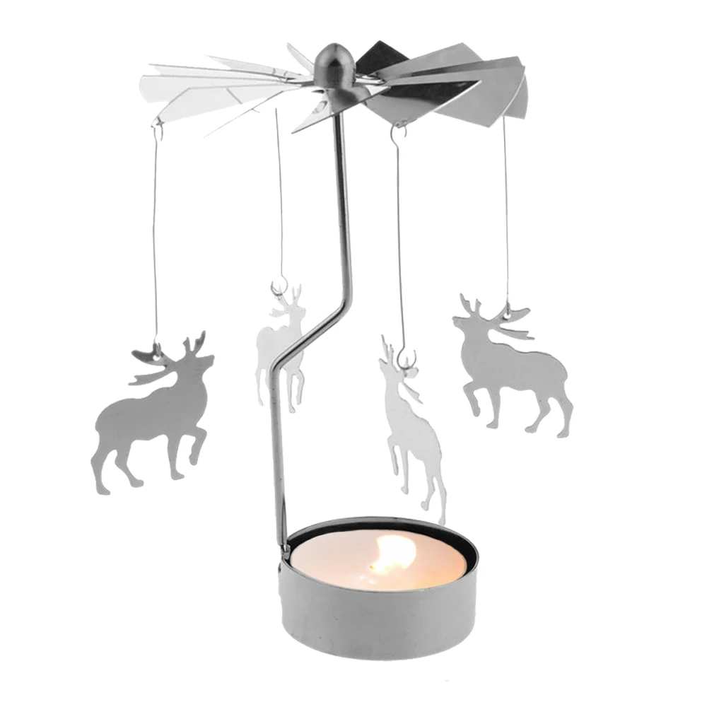 Behogar вращающийся подсвечник канделябр с 1 шт. лампы в форме свечи для дома отеля