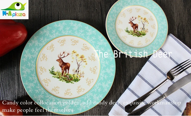 Фарфоровые формы и тарелки для торта 6 9 дюймов с оленем|cake dish|dishes and platesfruit tray |