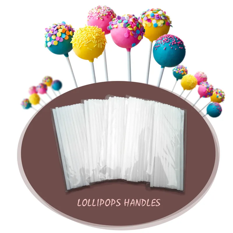 100 шт. палочки для леденцов леденцы торта Леденцы конфеты формы шоколада DIY