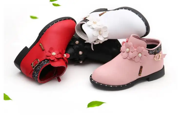 Детские зимние ботинки с кроличьим мехом и плюшевой подкладкой | Детская одежда