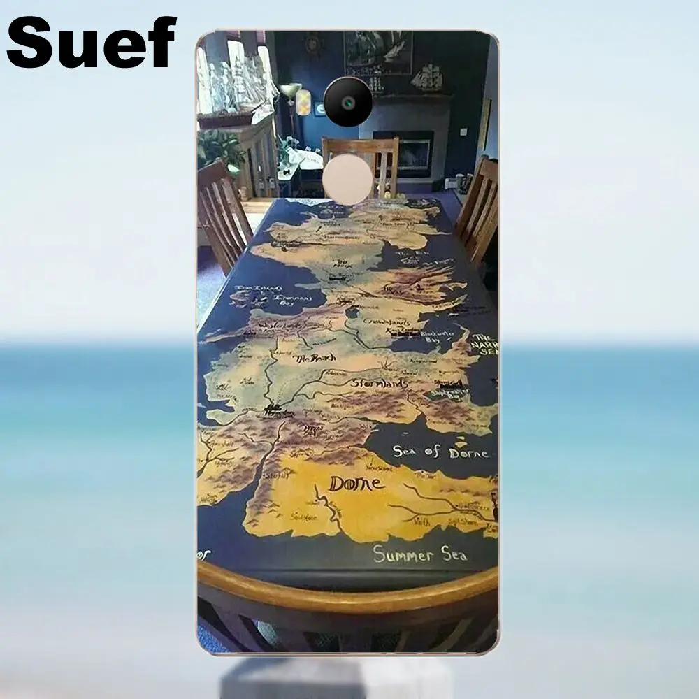 Suef чехлы из ТПУ чехол для игр престолов карта Xiaomi Redmi 4 3 3S Pro Mi3 Mi4 Mi4i Mi4C Mi5 Mi5S Mi Max Note 2