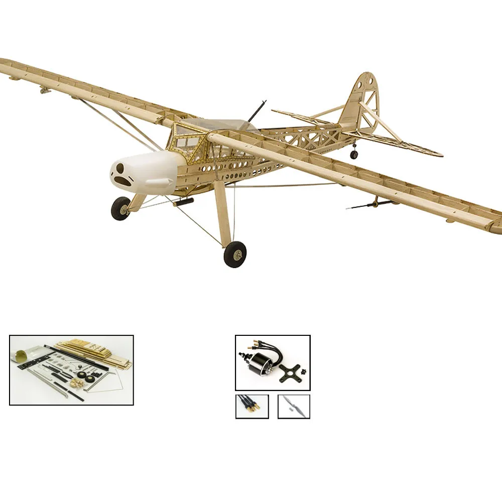 S2102 Масштаб RC Balsawood самолет лазерная резка Fieseler Fi 156 Storch 1600 мм(6") набор из пробкового дерева DIY строительные деревянные модели - Цвет: S2102