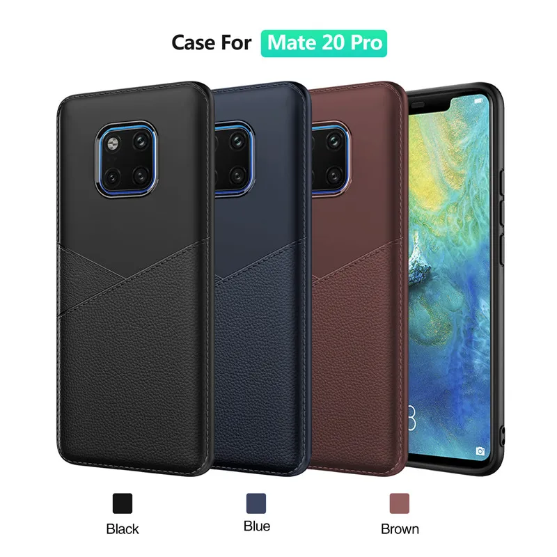 For Huawei Mate 20 Pro Lite Slim Case Cover Soft TPU Silicone Business Funda 20pro |