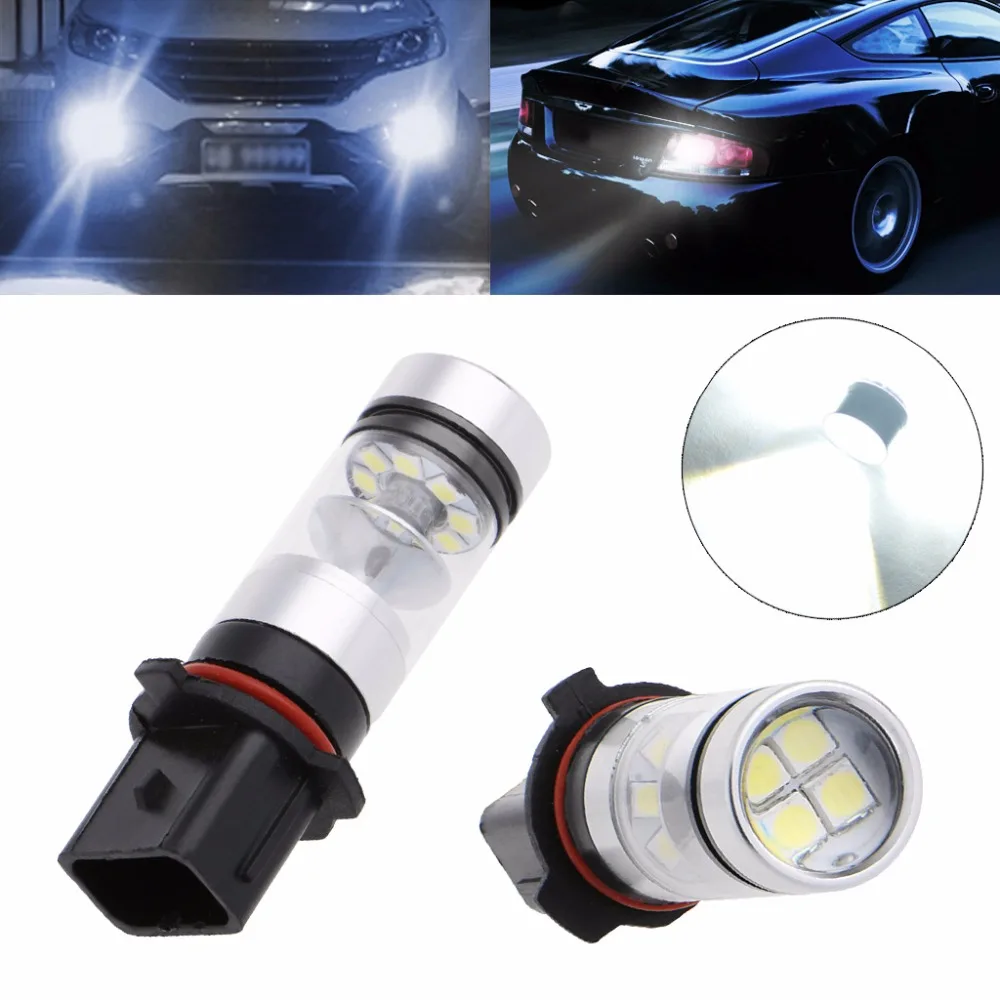 1 шт. P13W/7443/H16 /H15 /3157 Socket 100 Вт 2323 SMD СВЕТОДИОДНЫЙ Автомобильный противотуманный