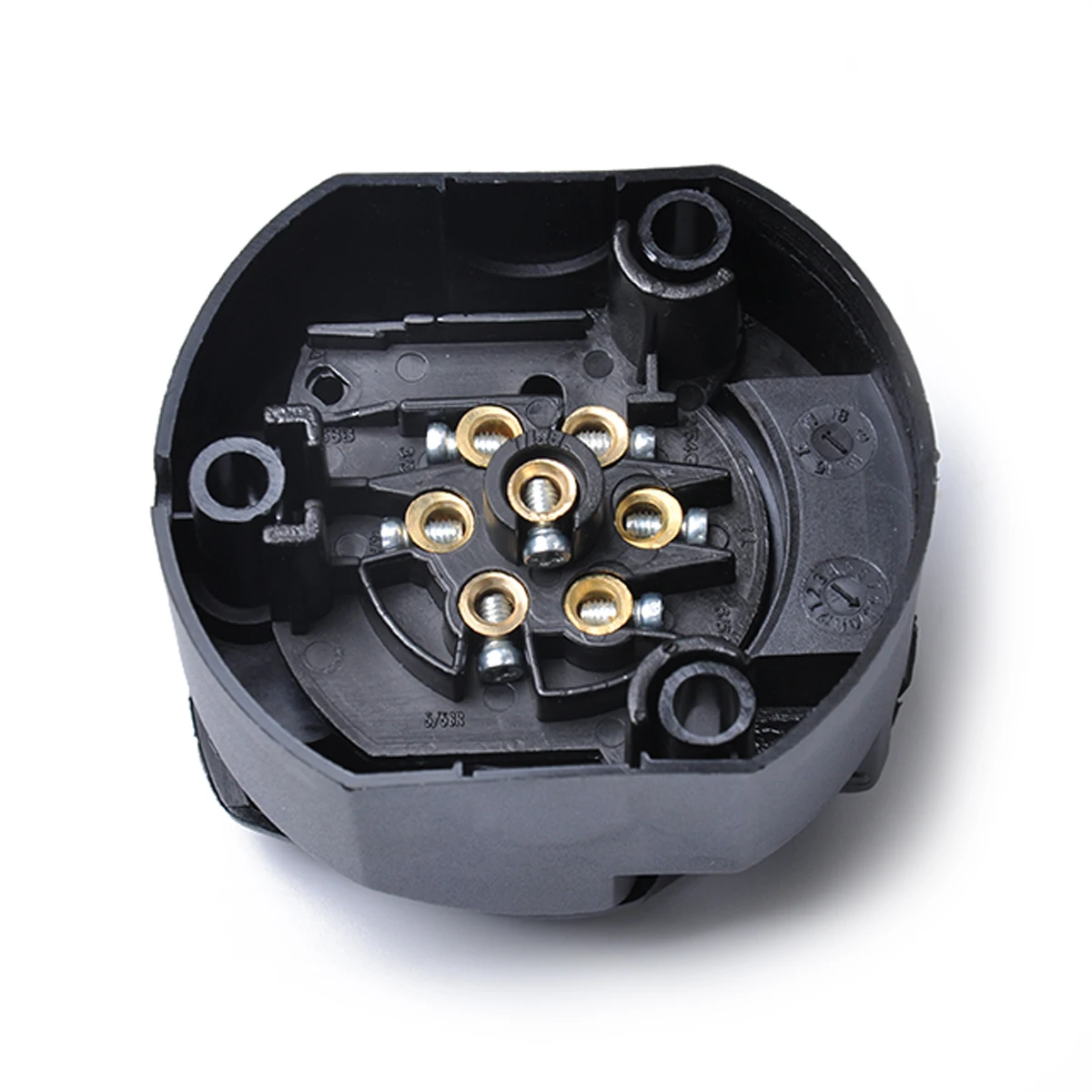 

7 Pin Round European standard Trailer Socket Black frosted materials Trailer Socket 12V Towbar Towing Socket For VW For Audi