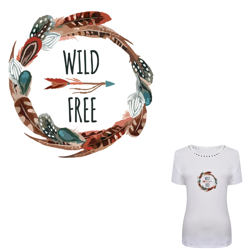 Накладки из перьев COSBILL воображение железная аппликация для футболки платья