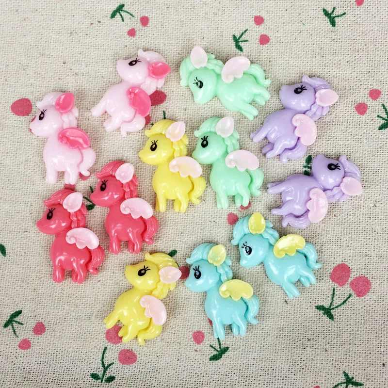 20 шт. смешанные цвета плоская задняя часть Kawaii плоское украшение из смолы кабошон