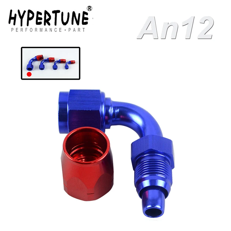 Hypertune 12AN 12 AN 90 градусов Поворотный шланг для нефтяного топлива и газа концевой