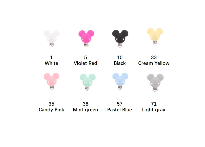 10 шт. круглая силиконовая детская пустышка на цепочке с прищепкой зажимы для BPA