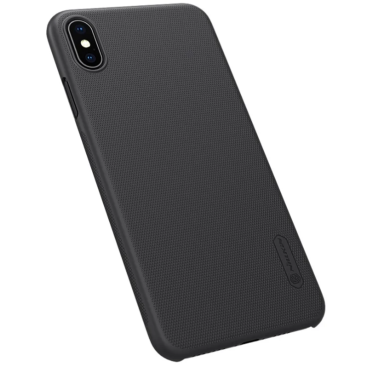 Black Для iPhone X/XS/XR/XS Max/8/8 Plus чехол Крышка 4,7/5,5/5,8/6,1/6,5 чехол NILLKIN Матовый Жесткий чехол-накладка на заднюю панель для телефона с держателем - Цвет: Black