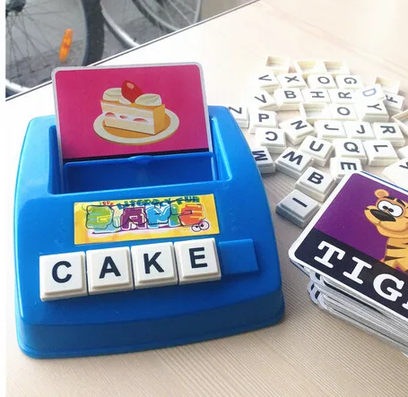 Детская английская обучающая игра с картами слов, Настольная игрушка, обучающие игрушки для детей, Обучающие буквы ABC, обучающие игры, головоломка boggle