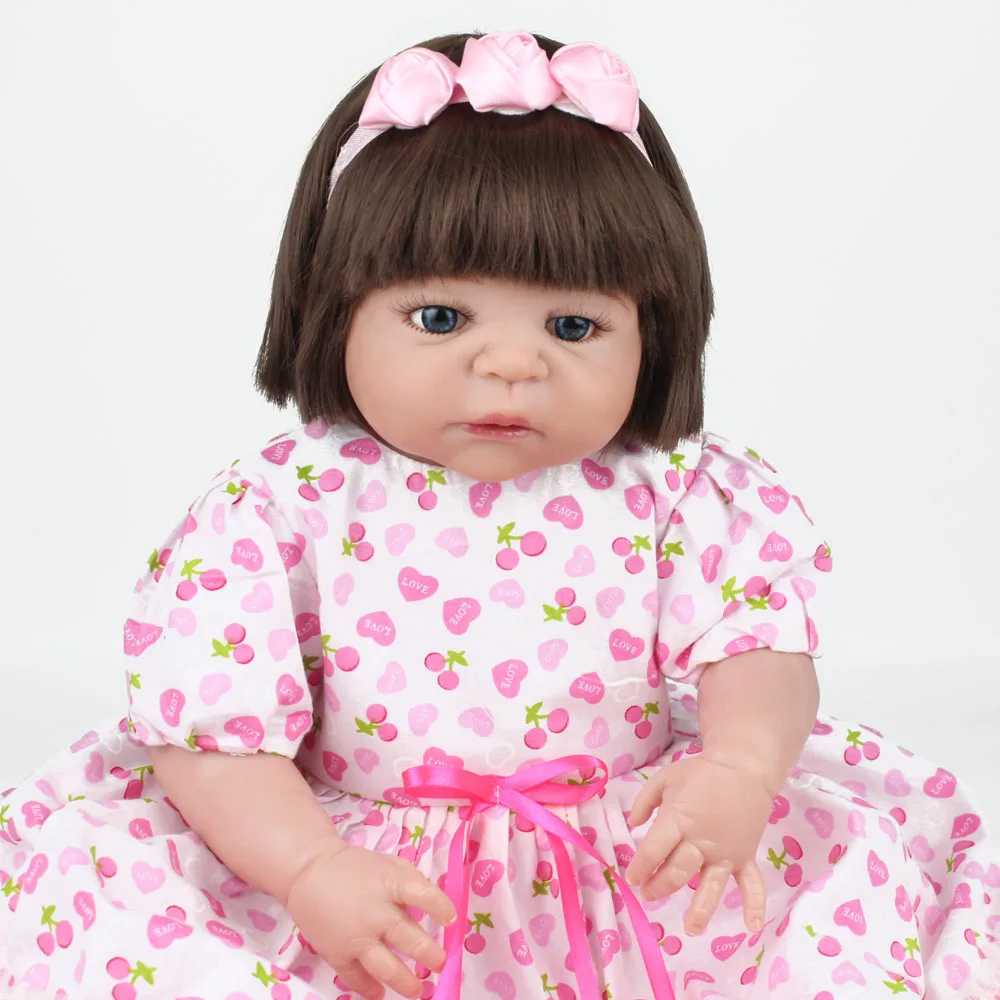 55 см 22 дюйма KAYDORA Victoria Reborn Baby Dolls силиконовые реалистичные куклы с полным корпусом