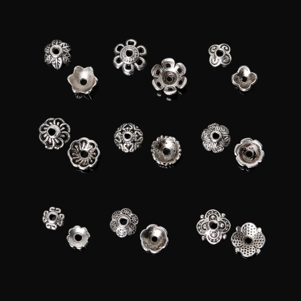 Новинка 297 шт./лот Высокое качество DIY смешанные посеребренные полые