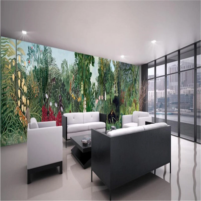 Обои для студийной фотосъемки в европейском ретро стиле тропический лес Картина