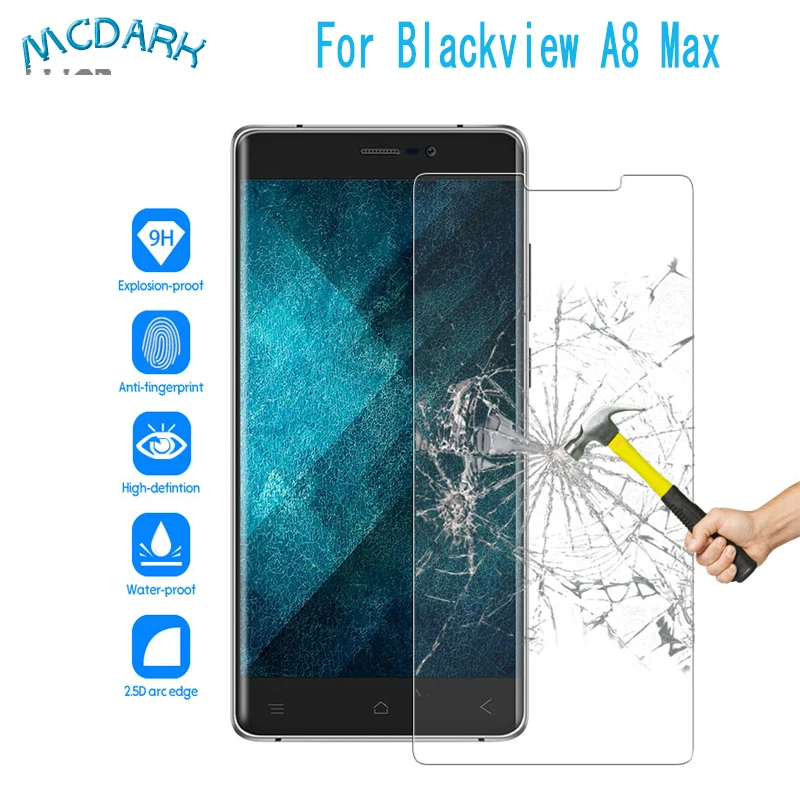 Mcdark 5 дюймов для Blackview A8 Max Защитная пленка переднего стекла экрана Простота