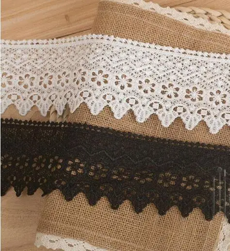 

hot sale 9 cm polyester water soluble lace Sofa skirt Lace material M0902