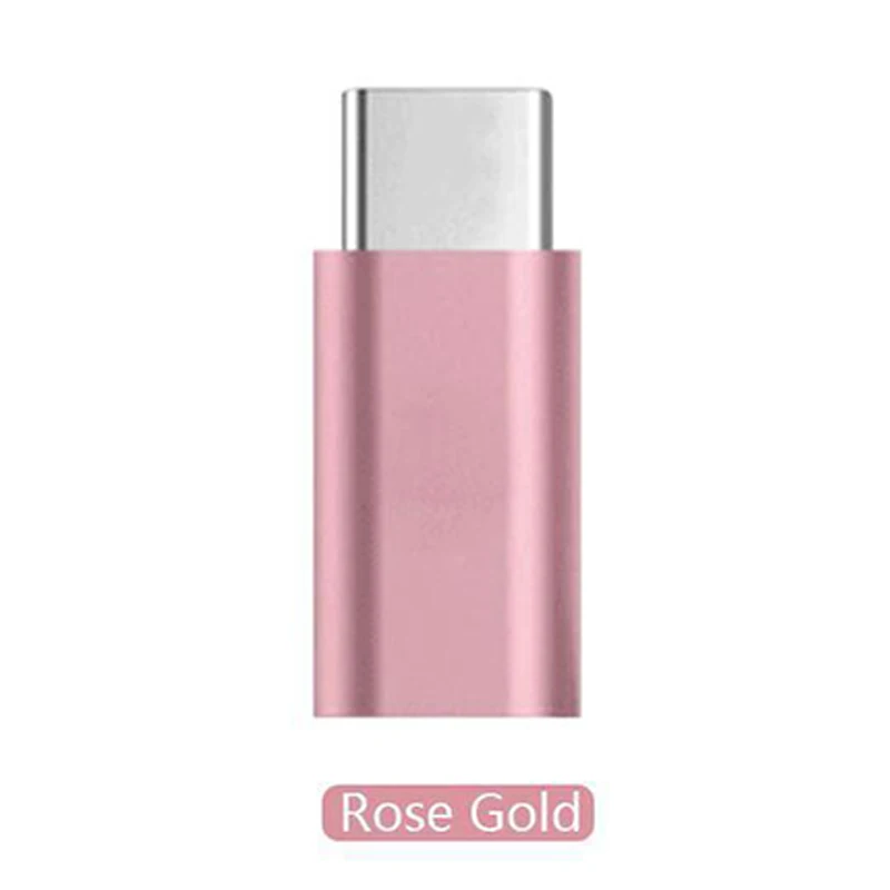 rose gold Адаптер для наушников типа C до 3,5 мм для мобильных телефонов Android type-c 3,5 мм AUX адаптер конвертер смартфона аудио сплиттер - Цвет: rose gold