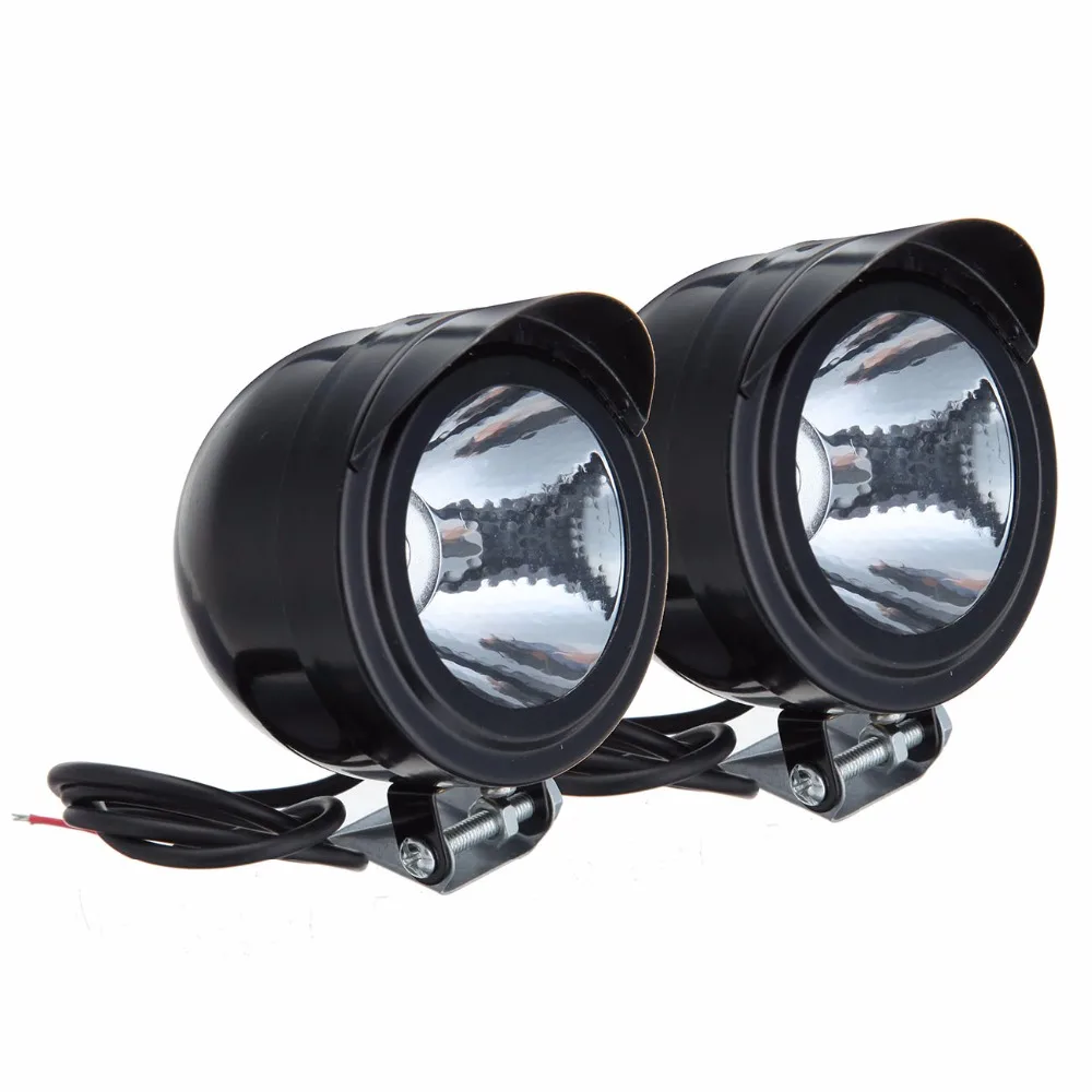 2X светодиодный Универсальный мотоциклетный противотуманный светильник