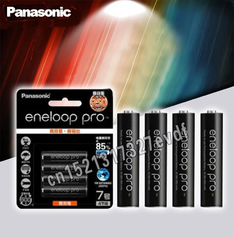 Panasonic 8 шт./лот AAA предварительно заряженные аккумуляторы 1,2 V 950mAh Ni-MH батарея