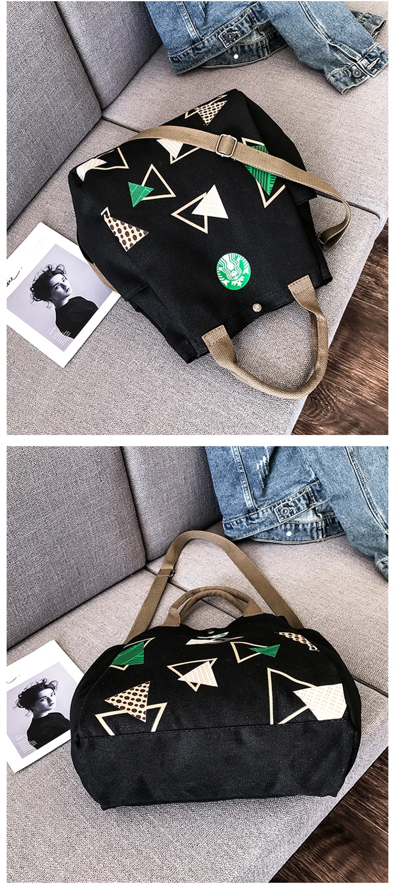 Starbucks, сумка на плечо, прочная, для женщин, студентов, одиночная, для покупок, сумка в клетку, женская сумка через плечо