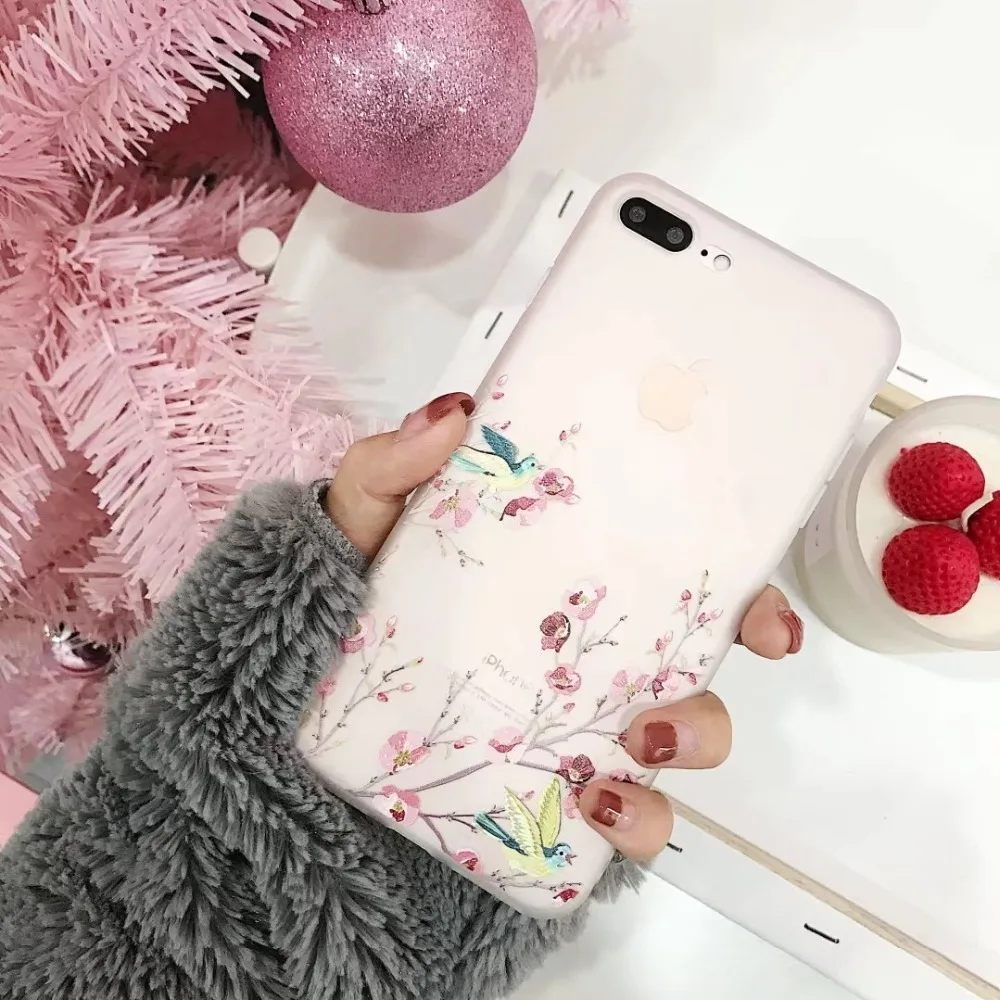 Туманно красоты для iphone х чехол новый милый мультфильм птица силиконовый TPU