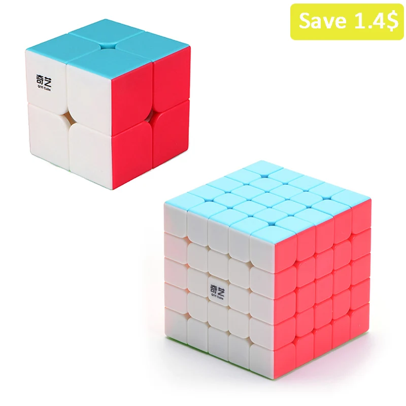 QiYi 2x2x2 3x3x3 4x4x4 5x5x5 магические Пазлы куб детские игрушки скоростной куб обучающий Развивающий Пазл магические игрушки волшебный куб для детей - Цвет: 2x5