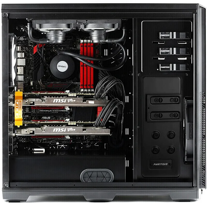 PHANTEKS 614PTG чехол для компьютера(6x жесткий диск бит/Поддержка двойной материнской платы/2 RGB вентилятора