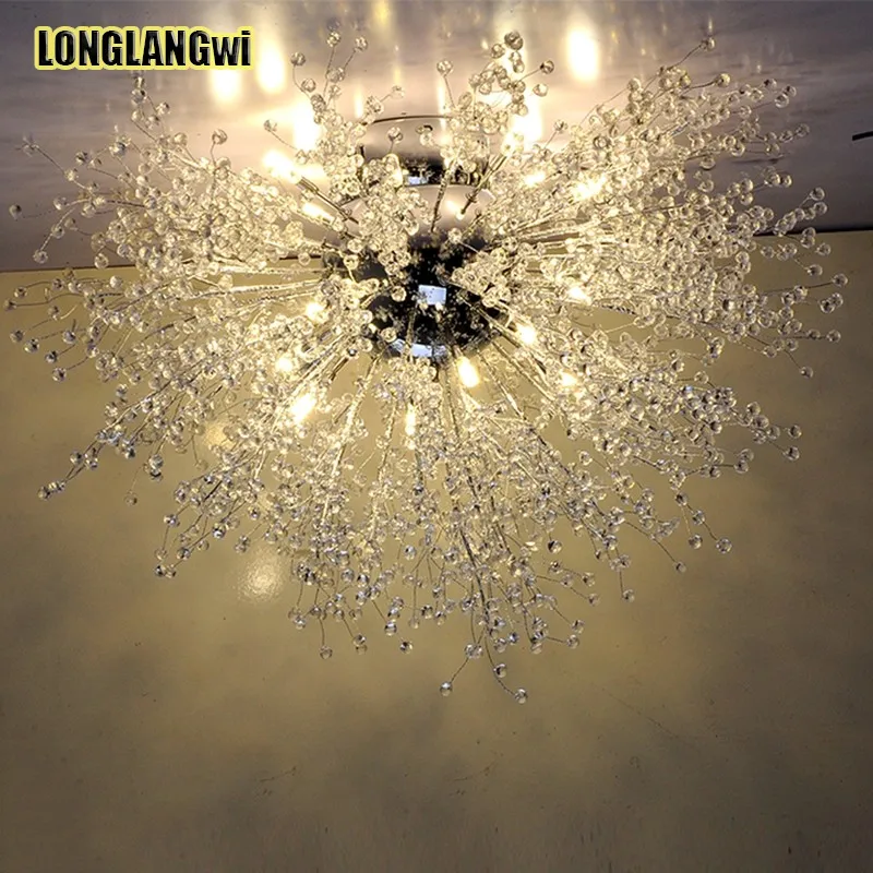 

Modern creative living room LED Chandeliers Lights bedroom restaurant Star clothing store dandelion fireworks lighting