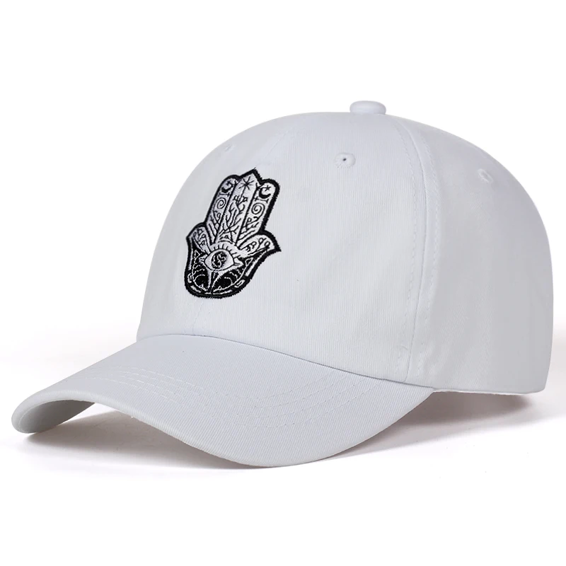 Новая Хамса папа шляпы бейсболка с вышивкой Регулируемый Snapback хлопок унисекс хип хоп шляпа папы костяная Garros