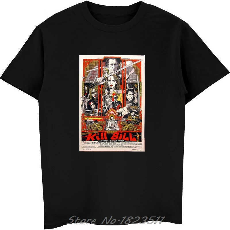 

Movie Mia Wallace Pulp Fiction T Shirt Men Cool Tshirt Quentin Tarantino T-shirt Kill Bill Hip Hop Girl Printed Summe Tops Tees