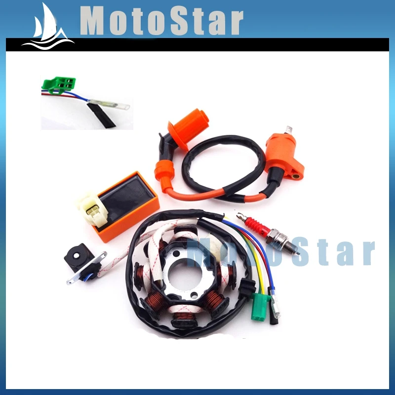 Катушка зажигания 6 контактов AC CDI Box A7TC Свеча статор для китайского GY6 125cc 150cc