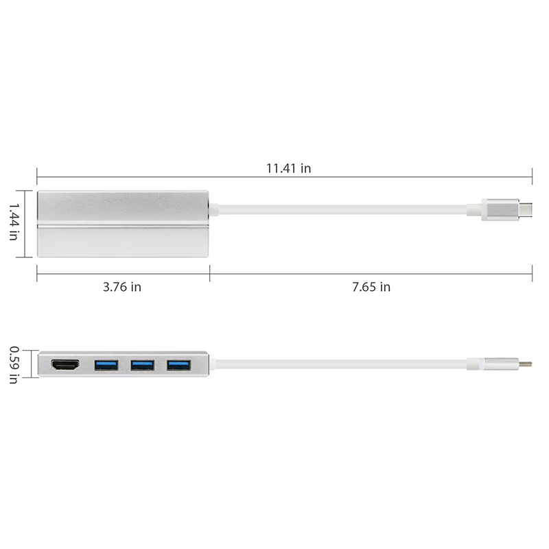 Amkle USB C 3 1 Type к HDMI адаптер Male Female 1080P 4K видео конвертер для Macbook Pro 0 HUB |