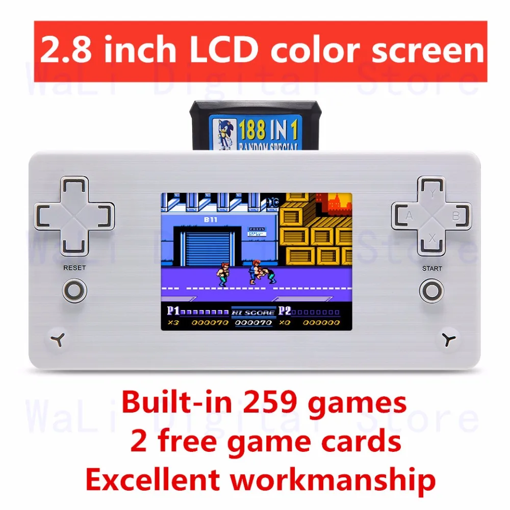 2 8 дюймовая Новая консоль для видеоигр в стиле ретро портативная игровая