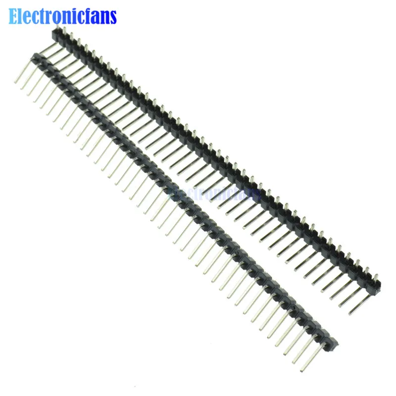 10 шт. 40Pin 2 54 мм Однорядная угловая ШТЫРЬКОВАЯ лента|pin header| |