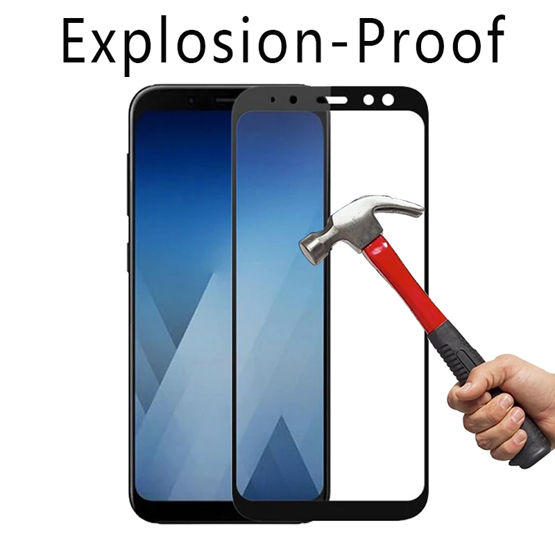 Защитное стекло для samsung A6, для samsung Galaxy A6 Plus, закаленное стекло, защита экрана Sansung A 6 6A A6Plus, пленка 9H