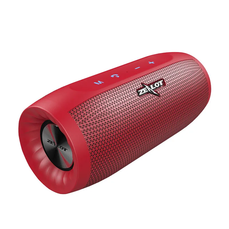 

ZEALOT S16 New 3D Stereo Bluetooth Speaker Portable Wireless Bass Column Subwoofer Speakers with TF Card Slot AUX Microphone