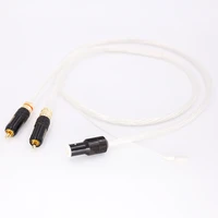 ofc silver plated tonarm cable 5 pin din rca phono turntables analog cable with cardas 5pin plug connectors
