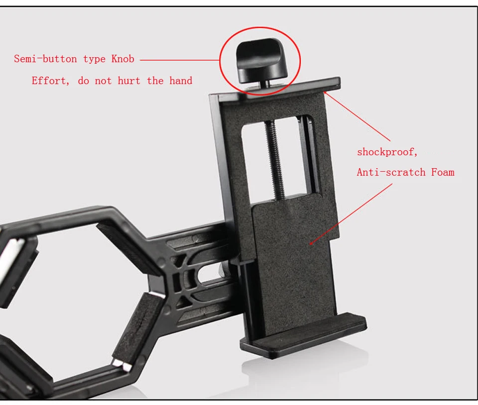 Алюминиевый сплав телефона телескоп адаптер крепление бинокулярный микроскоп с