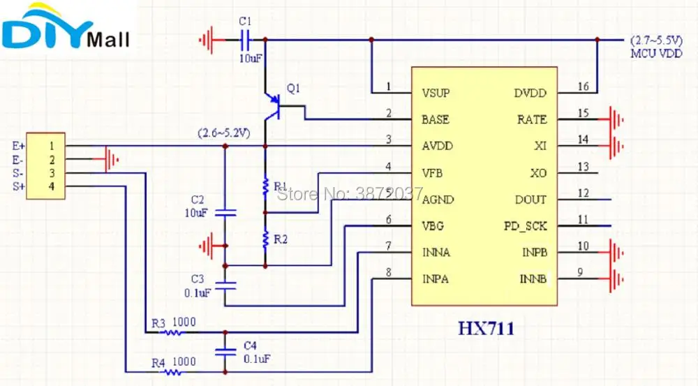 20 кг тензодатчик датчик веса электронные весы+ кронштейн+ HX711 AD весовой модуль для Arduino