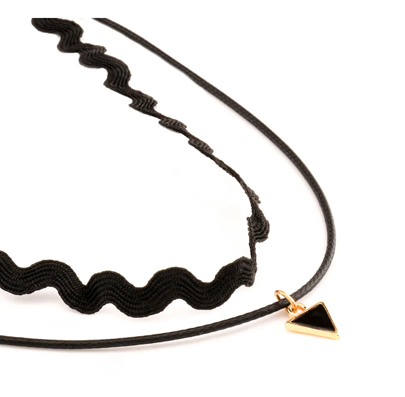 Бархатная Готическая простая эластичная кисточка панк воротник Длинная цепочка